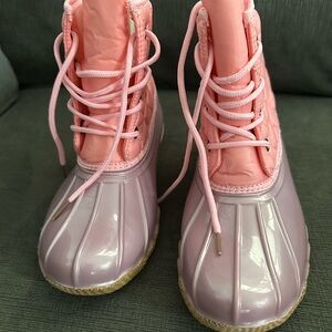 Stylish Kids Pink and Purple Boots